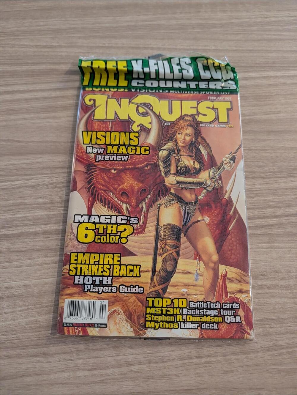 InQuest Magazine Issue with Magic: The Gathering Preview and Game Counters